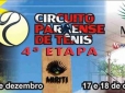 Inscrições abertas para a etapa final do Circuito Paraense de Tênis