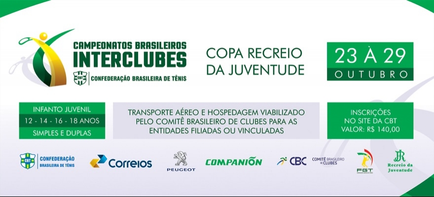 Inscrições Abertas do Campeonato Brasileiro Interclubes de Caxias do Sul 
