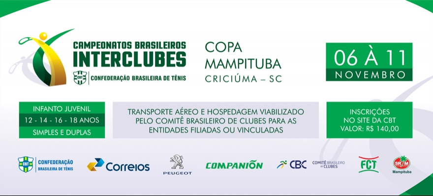 Inscrições do Interclubes de Criciúma encerram nesta terça-feira