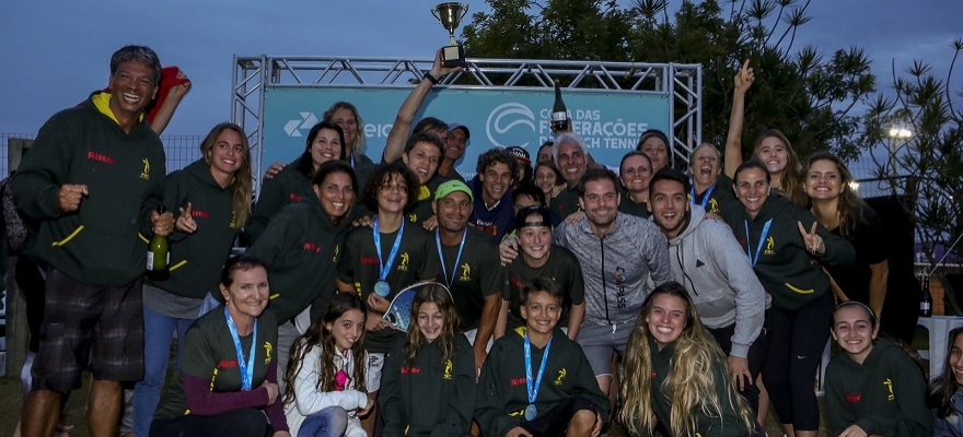 Rio Grande do Sul é bicampeão da Copa das Federações de Beach Tennis