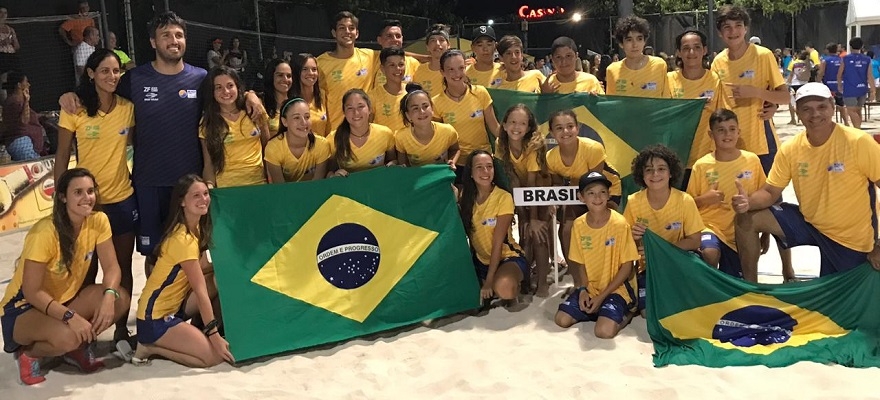 Seleção brasileira de Beach Tennis inicia disputa do Pan, em Aruba