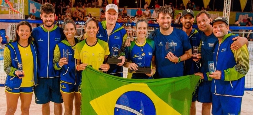 Brasil arrasa no Pan-Americano de Beach Tennis em Aruba